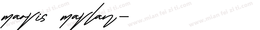 marvis mavlan字体转换